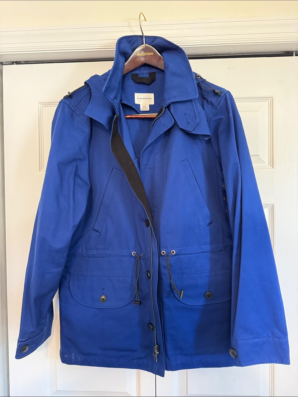 Club Monaco Electric Blue Utility Jacket